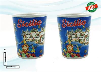 BICCHIERINO CONICO CERAMICA CM6 SICILIA