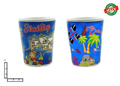 BICCHIERINO CONICO CERAMICA CM5 PERSONALIZZATO