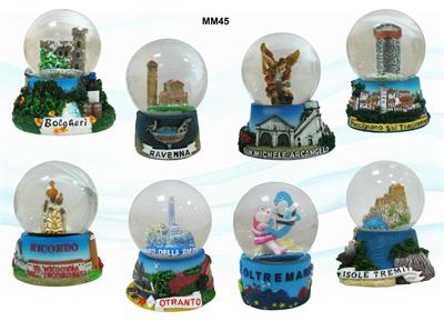 BOLLA BASE RESINA 45MM PERSONALIZZABILE
