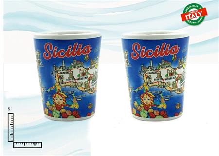 BICCHIERINO CONICO CERAMICA CM5 SICILIA
