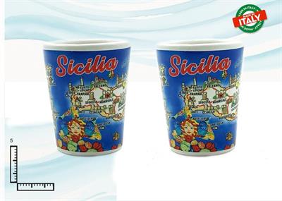 BICCHIERINO CONICO CERAMICA CM5 SICILIA