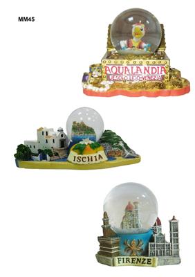 BOLLA BASE RESINA 3D 45MM PERSONALIZZABILE