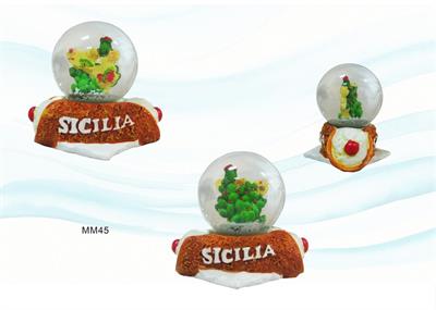 BOLLA B/RESINA MD08 45MM CANNOLO SICILIA