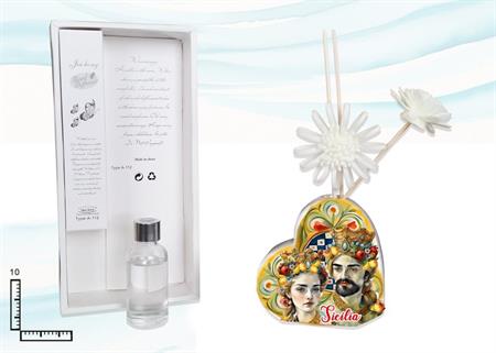 DIFFUSORE PROFUMO CUORE SICILIA
