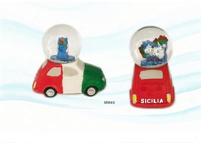 BOLLA B/RESINA AUTO 45MM SICILIA CARTINA